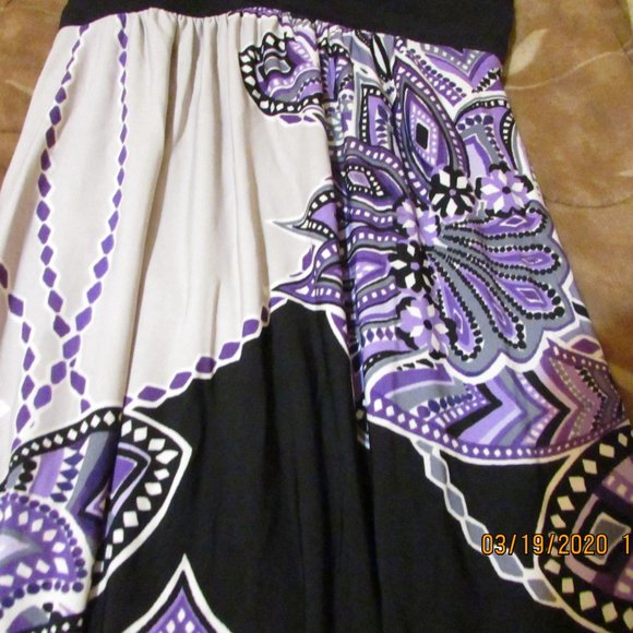 Purple Maxi Dress Size 8 - Picture 5 of 6